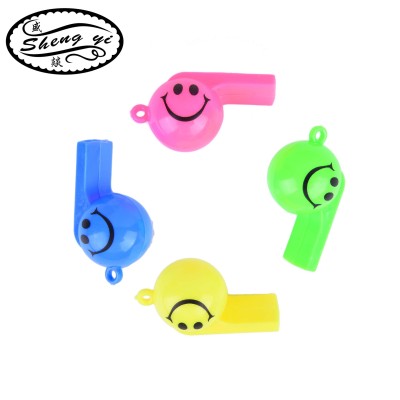 Plastic Children's Toy Whistle Referee Football Smiley Whistle Kindergarten Student Gifts Educational Toys