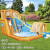 Bestway Water Slide Playground rock climbing Waterfall pool Park Inflatable Water Park for children