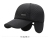 Winter Plaid Cold-Proof Baseball Hat Winter Male Fashion Trendy Woolen Earflaps Warm Peaked Cap Middle-Aged Hat