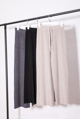 Small High Waist Casual Pants Draping Harem Pants Knitted Grandma's Pants Women's Autumn and Winter Straight Korean Style Wide Leg Pants