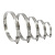 Adjustable 304 stainless steel hose clamp pipe clamp worm gear clamp dryer ventilation clamp dust collection car