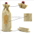 Christmas hessian bag set of 10 hessian wine bags with tag, linens, red wine gift bags, dust proof bags