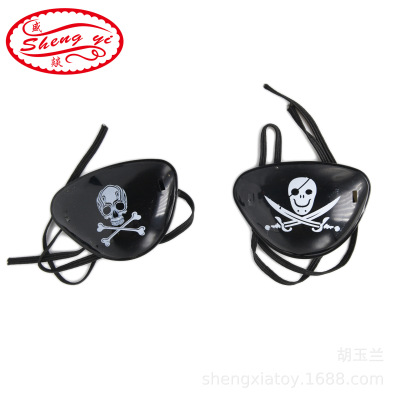 Halloween Costumes and Props Pirate Eye Mask Pirates Of The Caribbean One-Eyed Eye Mask AliExpress Hot Sale Accessories