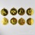 Party Festival Props Gold Coin Necklace 8 Countries Big Gold Coin Necklace Decoration Artifact Dollar Necklace