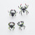 Halloween Trick Decoration Simulation Spot Spider Ring April Fool's Day Trick Spoof Spider Ring Props
