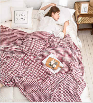 New magic velvet plain blanket three-dimensional cut milk velvet multi-functional leisure blanket fashion blanket 