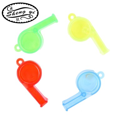 Factory Direct Plastic Children's Toy Whistle Referee Football Transparent Whistle Kindergarten Student Gift Toys
