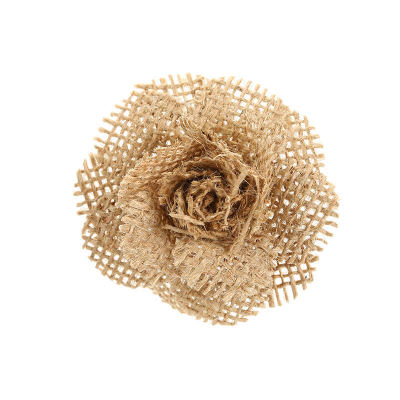 Hessian flower party Christmas decoration flower heirloom clothing accessories Corset DIY shoes and hats accessories