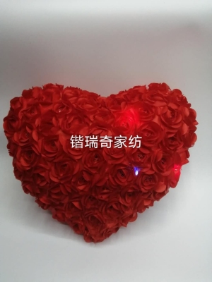 Colorful Luminous Rose Love Pillow for Friends Valentine's Birthday Gift