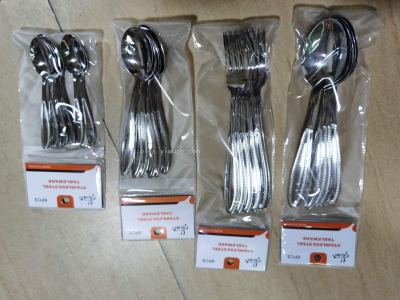 Stainless steel tableware, stainless steel spoon, stainless steel knife and fork spoon, tableware