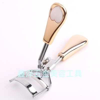 Electroplating peach heart A4 duck tongue handle eyelash curler eyelash curler