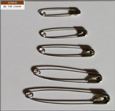  Safety pin Nickel 22mm, 00# AF-3066-1