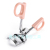 Eyelash curler with coil handle, eyelash curler with electrochromic gradient
