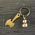 Brass Gourd Handmade Whistle Key Chain Axe Pendant Car Chain Ring Men and Women Personalized & Creative Bag Pendant