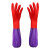 Add velvet type Color latex extended household gloves for washing dishes and clothes for durable clean and warm use