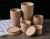 Disposable brown paper porridge bowl porridge bucket take-away dessert doggie box with lid paper bowl soup cup soup bowl