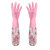 Add velvet type Color latex extended household gloves for washing dishes and clothes for durable clean and warm use