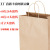 Handbag Printed Logo Square Bottom Kraft Paper Bag Custom Paper Bag Take-out Bag Catering Packaging Gift Bag