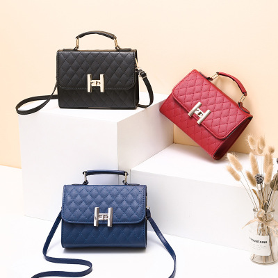 One Product Dropshipping Cross-Border Exclusive European and American Women's Bag 2019 Spring and Summer New Shoulder Messenger Bag Pu Fashion Small Square Bag