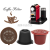 6 Nespresso capsule cup coffee filters can be recycled plastic shell