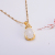 Online Popular Simple High Ice Chalcedony Drop-Shaped Pendant Necklace Ancient Gold Inlaid Drop Live Delivery Wholesale