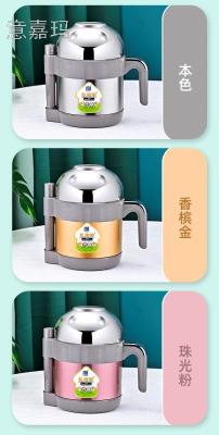 304 stainless steel vacuum insulated bento box portable rice bucket for students and office workers