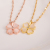 New Concept S925 Clover of Four Leaves Necklace Pendant Ornaments Accessories Japan and South Korea Simple Smooth Clover Factory Direct Sales