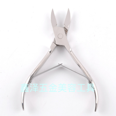Pointed Foot Skin Pliers Dead Leather Pliers Cuticle Nipper Nail Clippers Stainless Steel Exfoliating Scrub Pliers Double Fork Cuticle Nipper