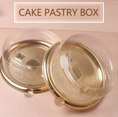 Thickened PET4 \"children's cake box baking package blister pastry food box
