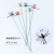 6cm Flower Dragonfly Insertion Pole Decorative Table Decoration Garden Pile Insertion Pole Butterfly Dragonfly 3d Simulation Dragonfly Manufacturer