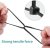 Cable Ties 0.4X25 Durable Nylon Self-Locking Cable Ties Suitable for Office Outdoor Use Black