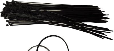 8-Inch 50-Pound Tensile Strength Cable-UV-Proof Nylon Wrapped Zip Ties