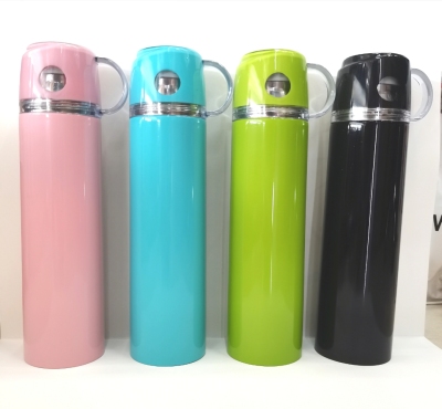 Vacuum Cup Water Cup Insulated Stainless Steel Bottle Pirate Vacuum Cup Lid Insulation Cup 500Ml Vacuum Cup