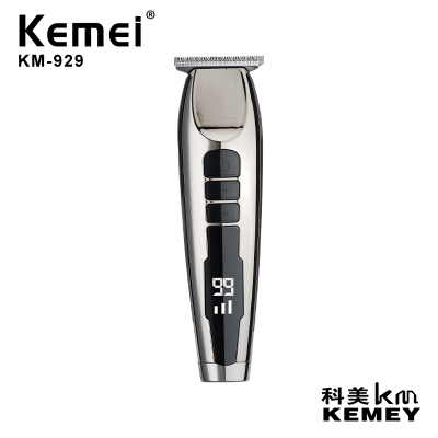 Cross-Border Factory Direct Sales Kemei Hair Scissors KM-929 Professional Hair Clipper LCD Display Speed Adjustable