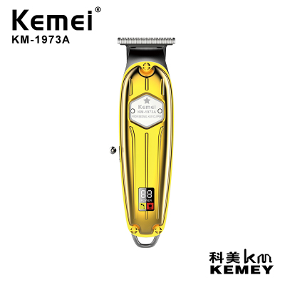 Cross-Border Factory Direct Sales Kemei Hair Scissors KM-1973A Professional Hair Clipper LCD Display