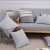Gradient Gray/Tian Zi Ge/Yue Se Modern Simple Gray Office Car Lumbar Pillow Home Sofa Pillow Cases
