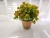 Artificial Flower Artificial Flower Brown Pot Green Vegetation Leaves Bonsai Decoration Living Room Bedroom Dining Table