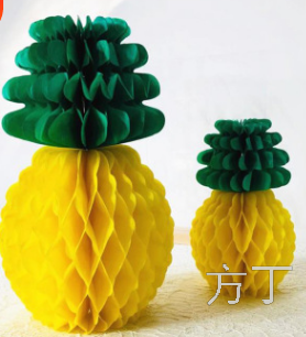 Pineapple honeycomb creative garland party Hawaii holiday decoration pineapple honeycomb ball