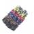 New Chenille Linen Flower Color Furry Ball Top Cuft 12 PCs in a Box