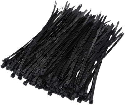 Heavy-Duty Self-Locking Nylon Cable Ties Multi-Function 12-Inch Nylon Automatic Locking Cable Ties, Black