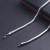 Stainless Steel round Flat Snake Bones Chain Men's and Women's Titanium Steel Necklace Fashion Single Necklace Sweater Chain New Accessories Wholesale