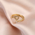 Origin Supply New Hollow Love Ring Women's Korean-Style Fashion Little Finger Ring All-match Diamond Set Ring Direct Wholesale