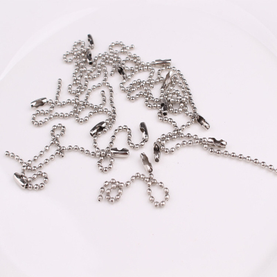 Bead Chain Nickel Color Bead Chain 10cm Conventional Bead Chain DIY Handmade Jewelry Accessories Chain