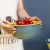 X28-2119 Creative Double Pp Drain Basket Kitchen Household Fruit Baskets Kitchen Multi-Purpose Creative Two-Color Washing Basin