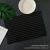 Black and White Line Teslin Insulation Non-Slip Dining Table Cushion Western-Style Placemat High-Grade PVC Hotel Restaurant Anti-Fouling Bowl Placemat