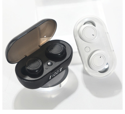 Cross-Border Dedicated S100 Wireless Bluetooth Ear Machine 5.0tws Private Model with Digital Display Screen Sports Bluetooth Headset Black Technology