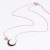 Japanese and Korean Fashion New Black Diamond Moon XINGX Necklace Titanium Steel Plated 18K Rose Gold Clavicle Chain Female Accessories All-Match