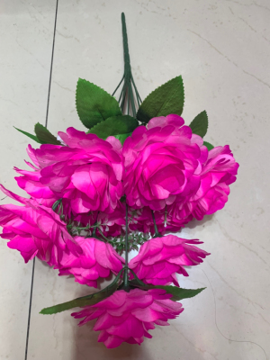 10 head artificial flower bonquet silk flower home decoration hot simulation decorative plastic flower new
