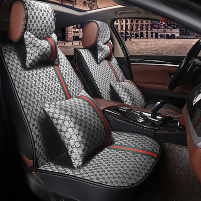 Car Seat Cushion Patent Single Sheet Five Seat Single Seat Cushion Kuqi Four Seasons Universal New High-Grade Genuine Leather All-Inclusive Seat Cover