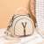 Fall 2020 New Shoulder Bag Fashion All-Match V-Shaped Handbag Diamond Crossbody Bag Soft Leather Small round Bag
